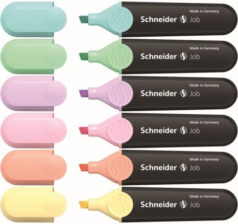 Zakreślacz Job Pastel wkład mix 1-5mm Schneider (SR115097)