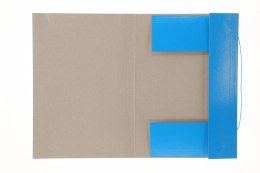 Teczka kartonowa na gumkę klejona lakierowana kolor A4 niebieska Barbara (313)