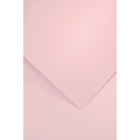 Papier ozdobny (wizytówkowy) mika różowy jasny A4 różowy 200g Galeria Papieru (202720)