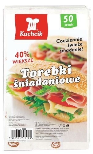 Worek do żywności Kucharek torebka papierowa 50 szt [mm:] 210x120