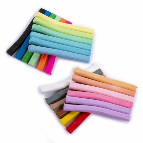 Plastelina 24 kol. Pastelowa mix 200g Kidea (PP24KA)