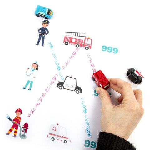 Zestaw pieczątek POJAZDY ALARMOWE Kidea (SPA3KA)