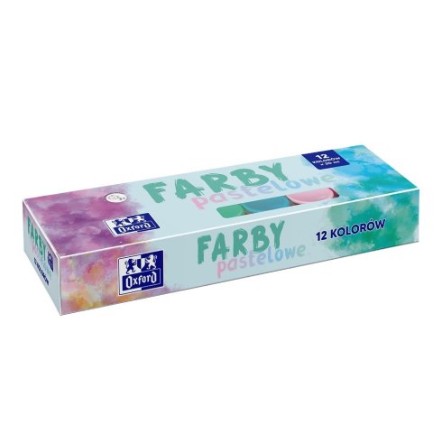 Farby plakatowe pastelowe kolor: mix 20ml 12 kolor. Oxford (400175578)
