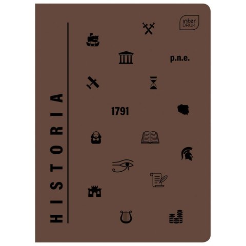 Zeszyt A5 UV HISTORIA 60k. 70g krata Interdruk (A5/ 60 #)