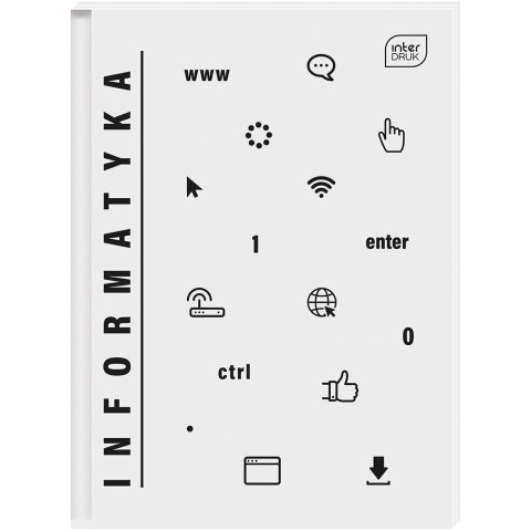 Brulion tematyczny 5902277332431 A5 80k. 70g krata Interdruk (INFORMATYKA)
