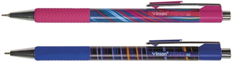 Długopis olejowy LINE 202 LINIE wkład niebieski 0,7mm Vinson