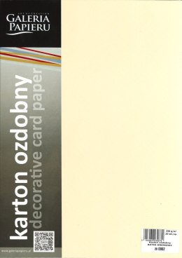 Papier ozdobny (wizytówkowy) batik kremowy A4 kremowy 230g Galeria Papieru (200902)