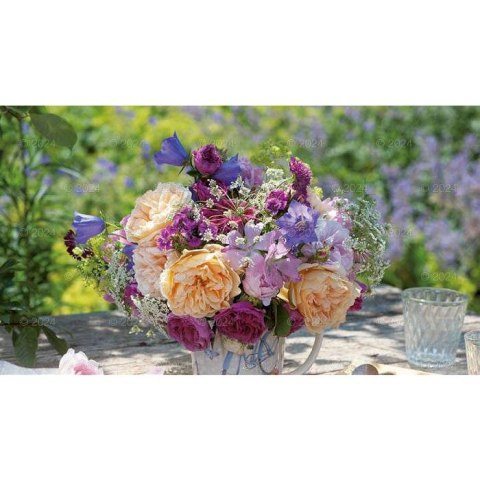 Kalendarz ścienny notatnikowy 2024 KOMPOZYCJA KWIATOWE 220mm x 490mm Lucrum (WN02)