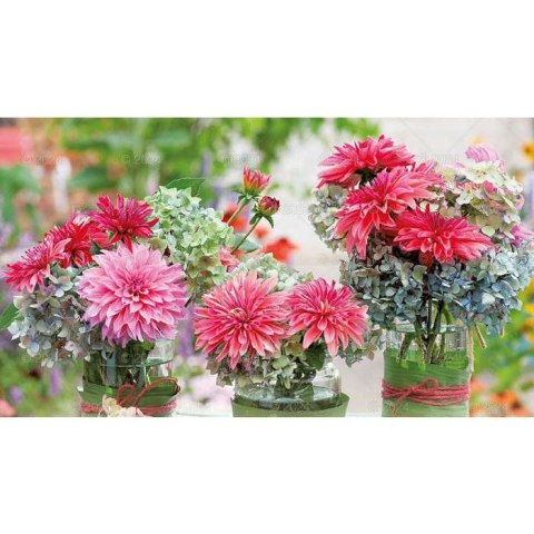 Kalendarz ścienny notatnikowy 2024 KOMPOZYCJA KWIATOWE 220mm x 490mm Lucrum (WN02)