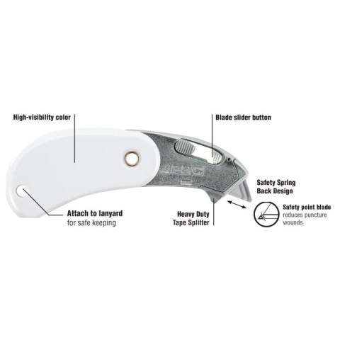 Nóż Psc2 bezpieczny składany biały Phc (BH-PSC2-100)