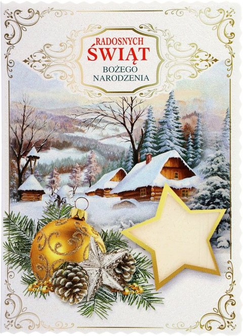 Kartka składana BN z opłatniem B6 Top Graphic (brokat)