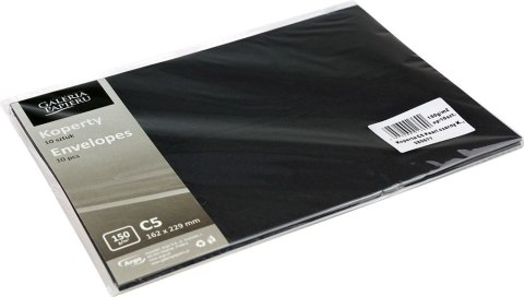 Koperta pearl czarny C5 czarna Galeria Papieru (280677) 10 sztuk