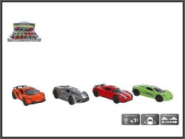 Samochód Sport 12cm 4-kolory z napędem i z dźwiękiem Hipo (510336)