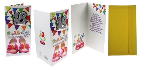 Kartka składana DL 18-stka Agamis (Dl premium)