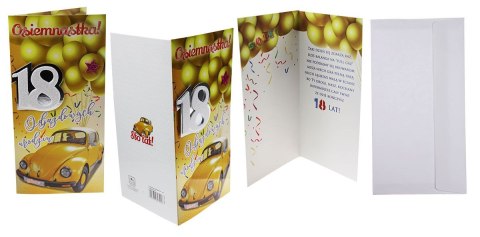 Kartka składana DL 18-stka Agamis (Dl premium)