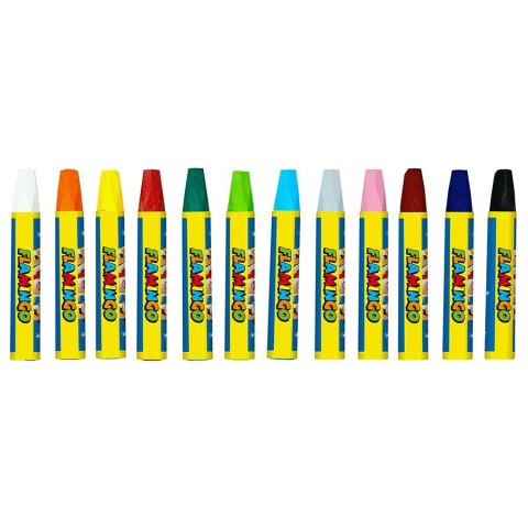 Pastele olejne sześciokątne 12 kol. Flamingo (359926)