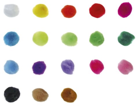 Pompony Craft-Fun Series akrylowe mix 100 szt Titanum (20TH1020-5)