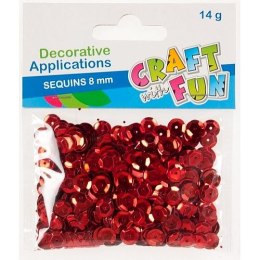 Cekiny cekiny metal 8mm guzik czerwone czerwone 14g Mega Creative (384020)