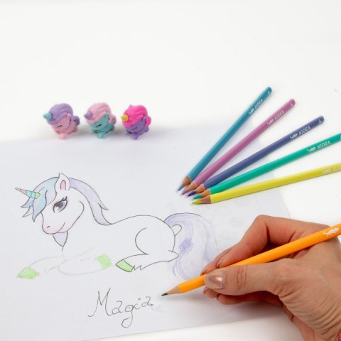 Kredki ołówkowe 6 kol. Kidea (ZOGUKA)