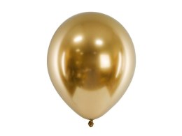 Balon gumowy Partydeco Metalizowane Glossy złoty 260mm (CHB1-019-50)