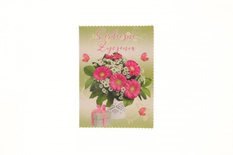 Kartka składana serdeczne zyczenia B6 Agamis