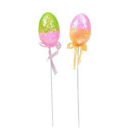 Ozdoba wielkanocna Pisanka brokatowa na piku [mm:] 230 Arpex (YY9739)