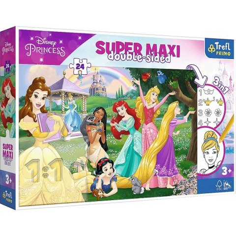 Puzzle Trefl Disney Princess Super maxi Wesołe Księżniczki 24 el. (41008)