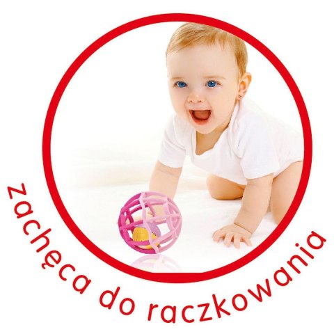 Grzechotka piłeczka różowa Smily Play (SP83659)