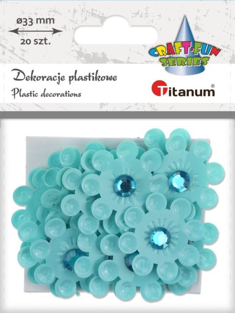 Kwiaty Craft-Fun Series samoprzylepne Titanum (2324043-blue)