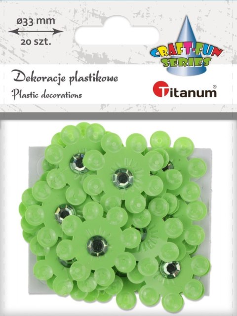 Kwiaty Craft-Fun Series samoprzylepne Titanum (2324043-green)