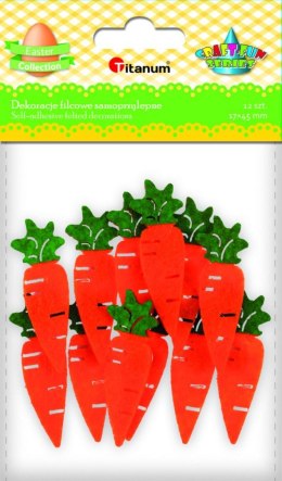 Ozdoba filcowa Craft-Fun Series Marchewki samoprzylepne Titanum (2324011)