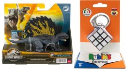 Pakiet PROMOCJA Mattel Dinozaur Jurassic Atak + KOSTKA RUBIKA BRELOK 3X3 Hln63+6064001 (498543+500060)