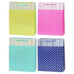 Torba prezentowa A5 torebka kropki set A [mm:] 180x240x 80 Rozette (5907354059805)