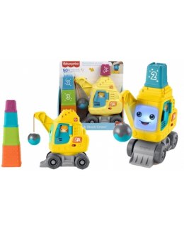 Zabawka edukacyjna Fisher Price Wesoły dźwig Układaj i licz + 4 klocki (HWY64)