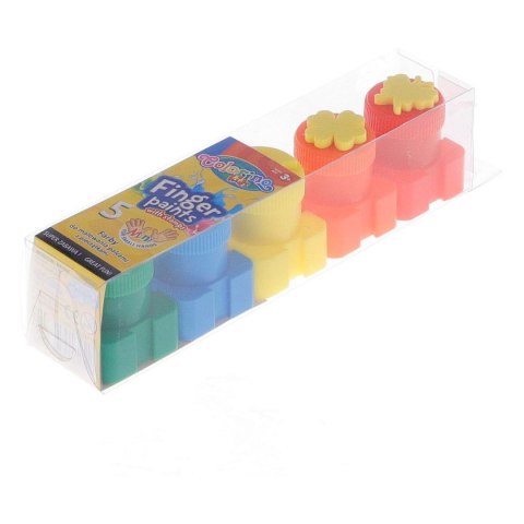 Farba do malowania palcami 20ml 5 kolor. Colorino Kids