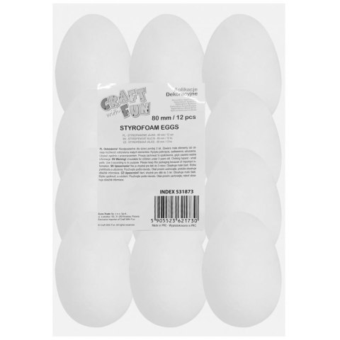Ozdoba styropianowa 80mm Craft With Fun (531873)