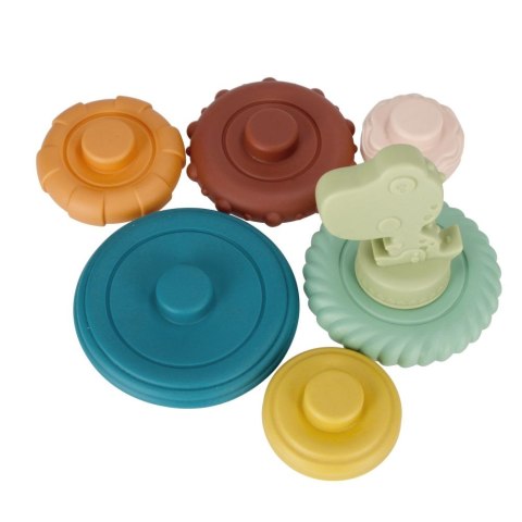 Układanka piramidka edukacyjna pastelowa Bam Bam (482393)