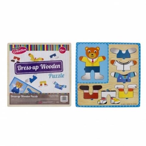 Układanka drewniana 8 elementów Ubieranka Mega Creative (459803)