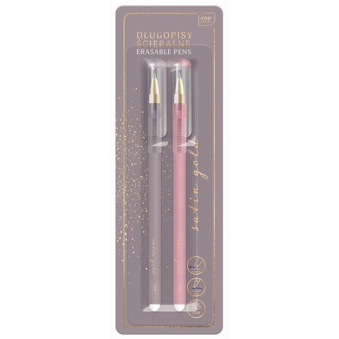 Długopis Satin Gold 2 szt 5902277318824 wkład niebieski Interdruk