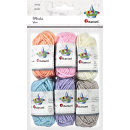 Włóczka Craft-Fun Series pastelowa 6 kol. Titanum