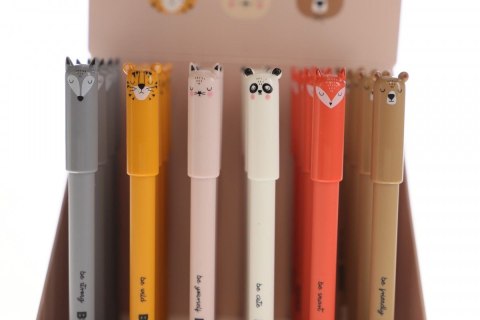 Długopis wymazywalny BB Friends 5902277345301 wkład niebieski 0,5mm Noster (24 szt)