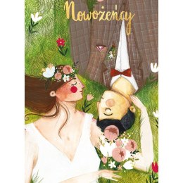 Kartka składana B6 KARNET B6 Ślub kiesz ŁAKA Henry (5907465661768)