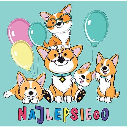 Kartka składana kw KARNET KW CUTE PIESKII Henry (5905701481927)