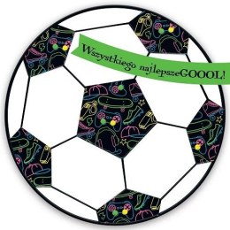 Kartka składana kw KARNET KW NEON PIŁKA Henry (5907465664332)