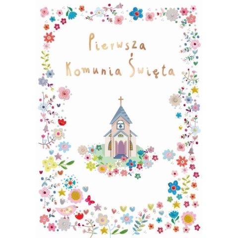 Kartka składana A5 Karnet A5 KOMUNIA DOM BOżY Henry (5905701482665)