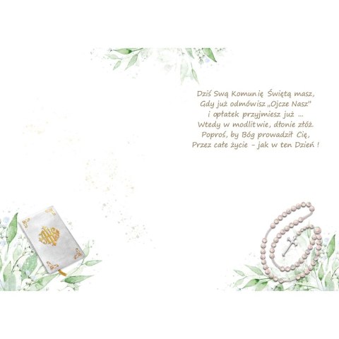 Kartka składana A5 Karnet A5 KOMUNIA EUCHARYSTIA Henry (5905701482658)