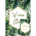 Kartka składana A5 Karnet A5 SLUB ROZ MONSTERA Henry (5907465669061)