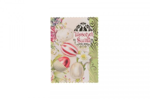 Kartka składana B6 karnet z naklejanymi elementami wzory świeckie Top Graphic (BWG)