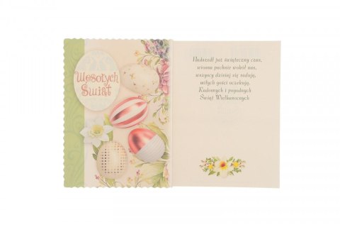 Kartka składana B6 karnet z naklejanymi elementami wzory świeckie Top Graphic (BWG)