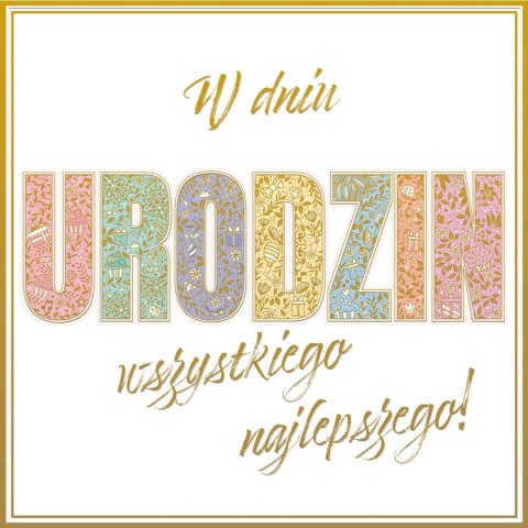 Kartka składana kw KARNET KW TŁ NAPIS Henry (5907465666022)